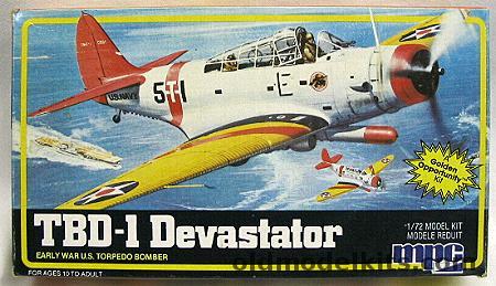 MPC 1/72 TBD-1 Devastator -  VT-5  From CV-5 USS Yorktown, 1-4111 plastic model kit